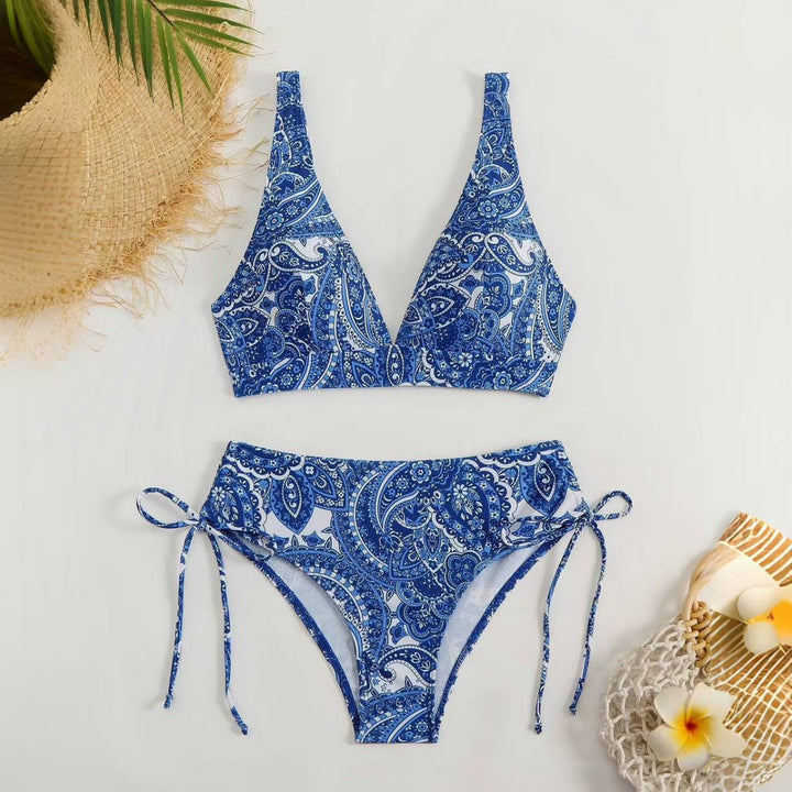 Damen Triangel-Bikini mit verspieltem Paisleymuster Echo Archiv
