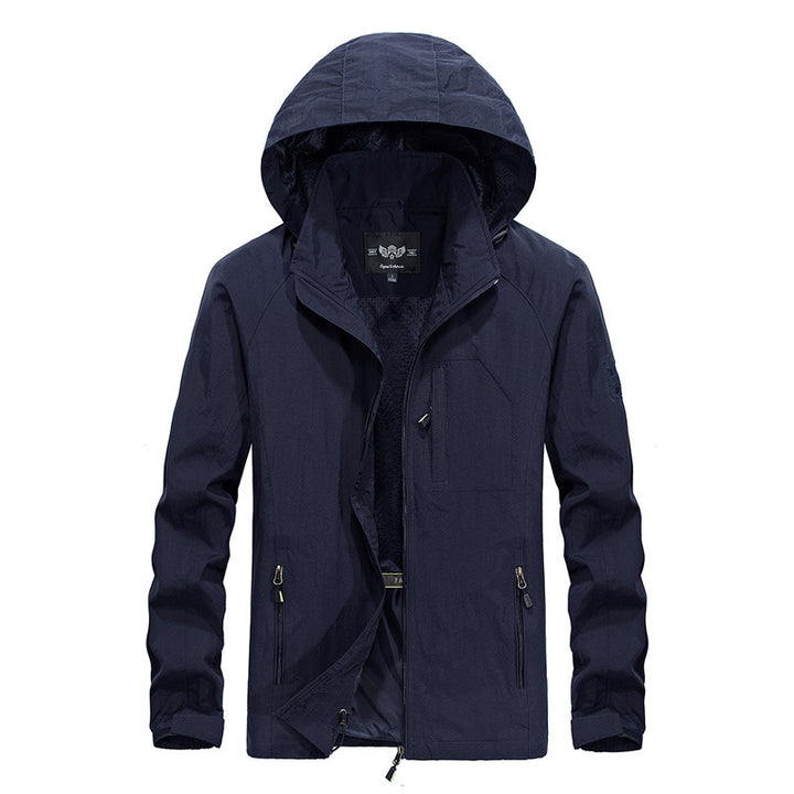 Herren Leichte Outdoorjacke mit Kapuze Echo Archiv