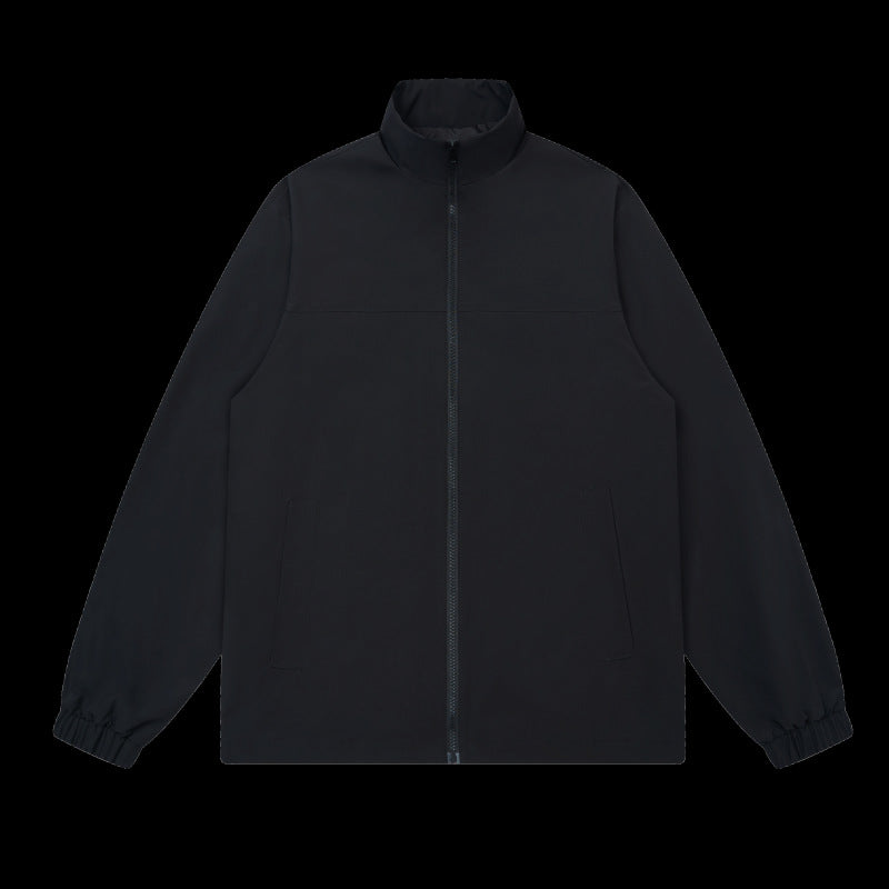 Herren Sportliche Übergangsjacke mit elastischem Bund und hohem Kragen Echoarchiv