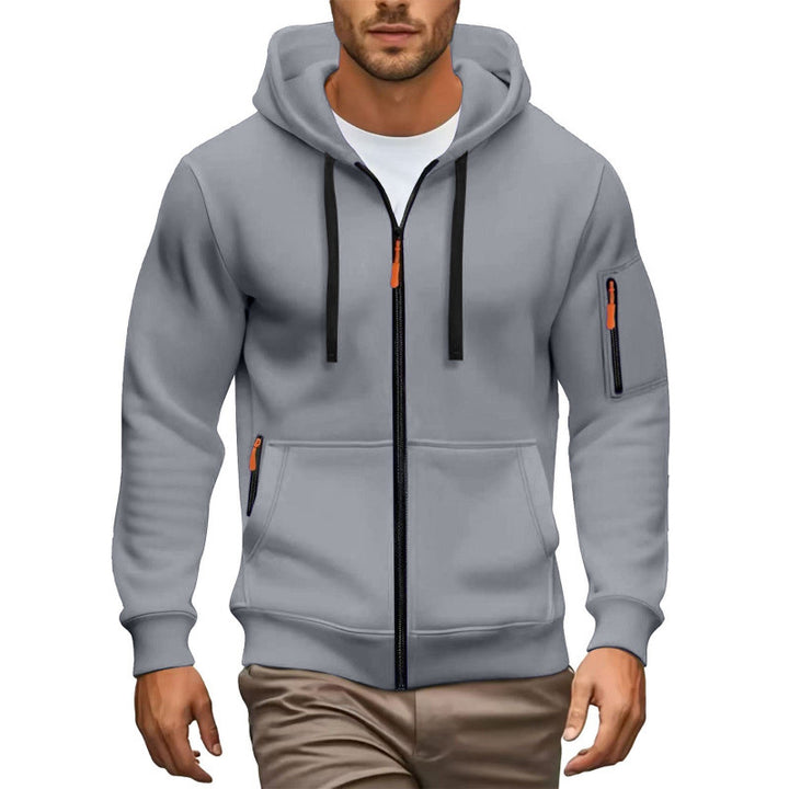 Herren Hochwertiger Zip-Hoodie Echoarchiv