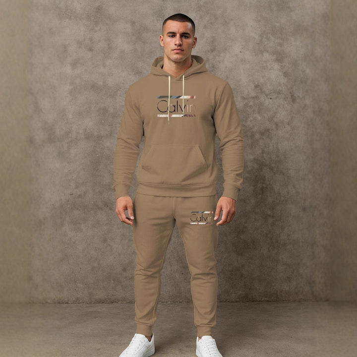 Herren Sportlicher Hoodie mit passenden Jogginghosen Echoarchiv