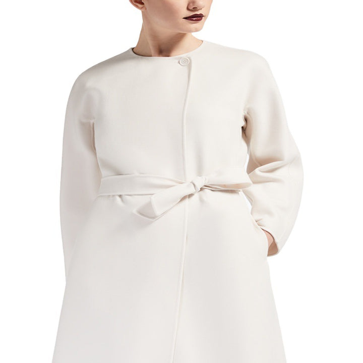 Damen Oversize-Mantel mit Rundhals und verdeckter Knopfleiste Echoarchiv