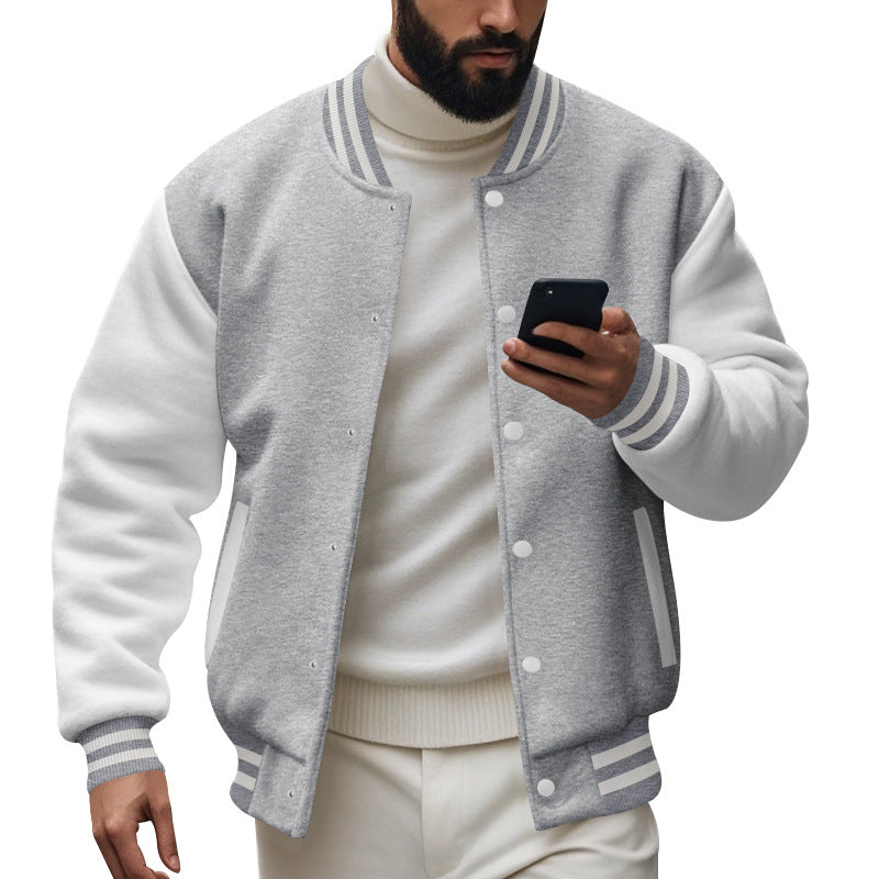 Herren trendige Collegejacke mit einzigartigem Design Echoarchiv