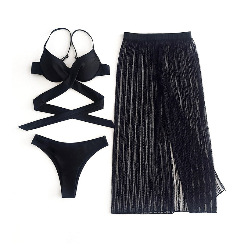 Damen Bikiniset mit elegantem Transparenz-Rock Echo Archiv