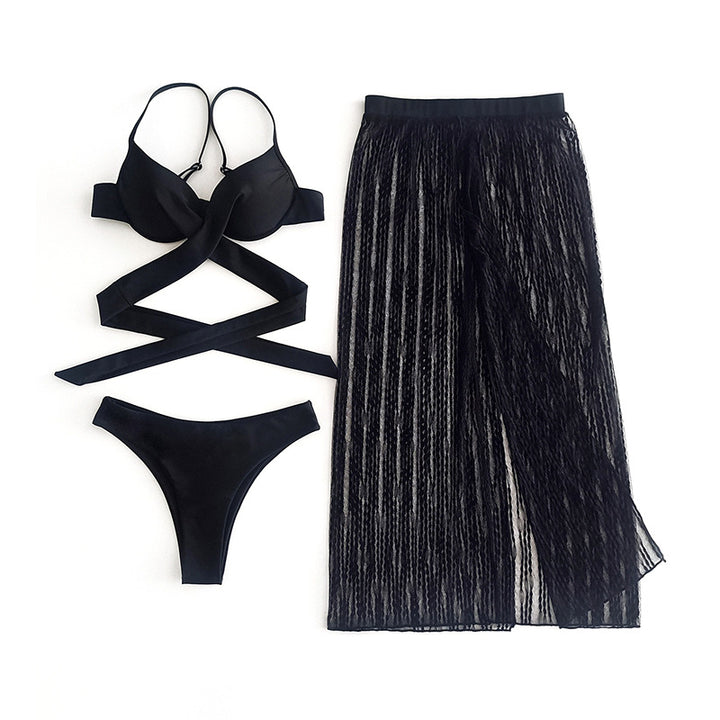 Damen Bikiniset mit elegantem Transparenz-Rock Echo Archiv
