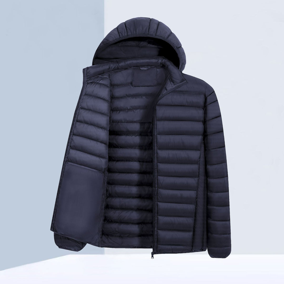Herren Leichte Steppjacke mit Kapuze Echoarchiv