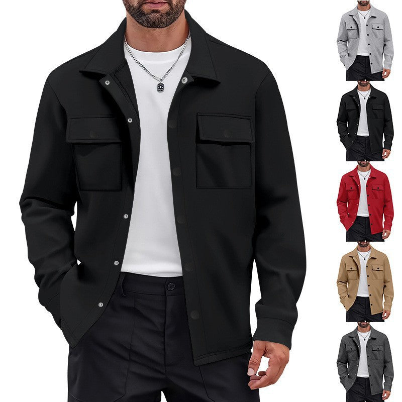 Herren lässige Freizeitjacke mit praktischen Taschen und modernem Schnitt Echoarchiv