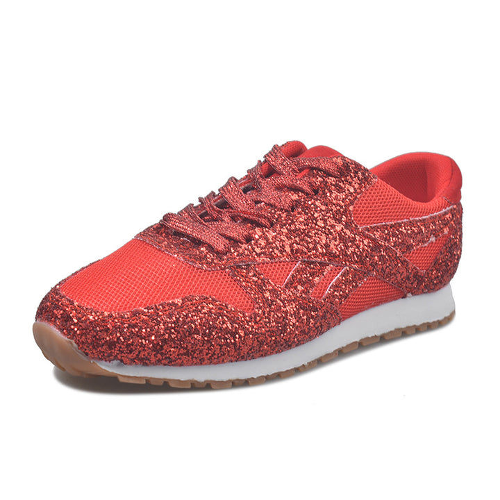 Damen Strassbesetzte Retro-Sneaker mit gepolsterter Laufsohle Echoarchiv