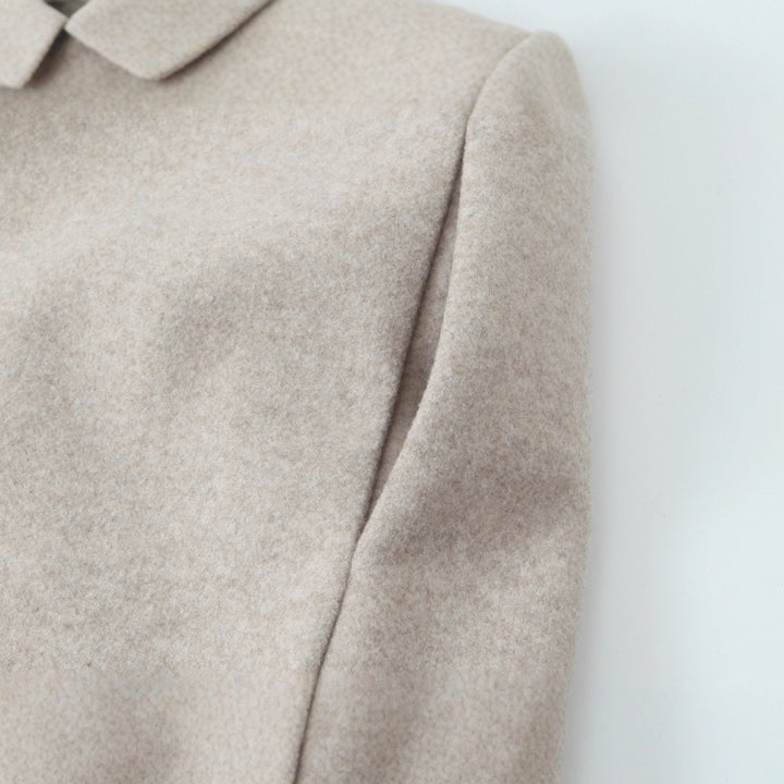Damen Kurzgeschnittener Oversize Wollmix-Mantel mit weiter Schalkragen Echoarchiv