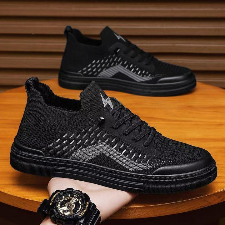Herren Atmungsaktive Strick-Sneaker mit sockenhaftem Schaft und dämpfender Gummisohle Echoarhiv – Norré
