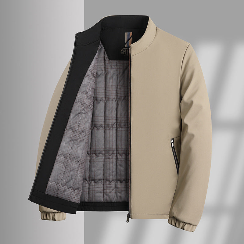 Herren isolierte Übergangsjacke mit praktischem Stehkragen Echoarchiv