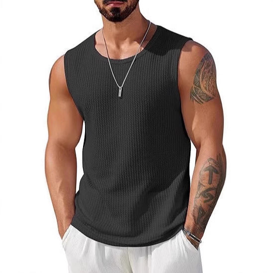 Herren Sportliches Tanktop mit atmungsaktiver Wabenstruktur Echo Archiv