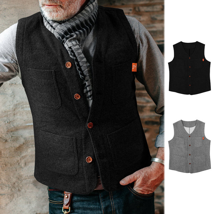 Herren elegante Weste mit knopffront Echoarchiv