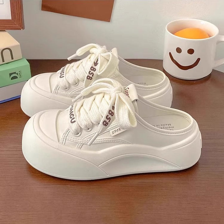 Damen Trendige Plateau-Sneaker mit flexibel einstellbarem Schnürsystem und atmungsaktiver Sohle Echo Archiv