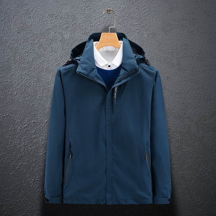 Herren Funktionale Wind- und Wetterjacke Echo Archiv