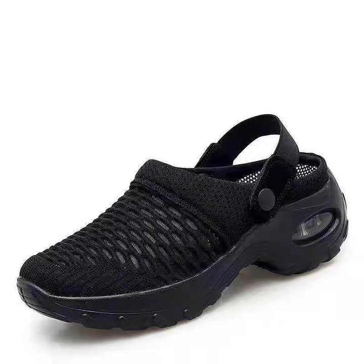 Damen  atmungsaktive Mesh-Clogs mit luftgepolsterter Dämpfungssohle und verstellbarem Fersenriemen Echo Archiv