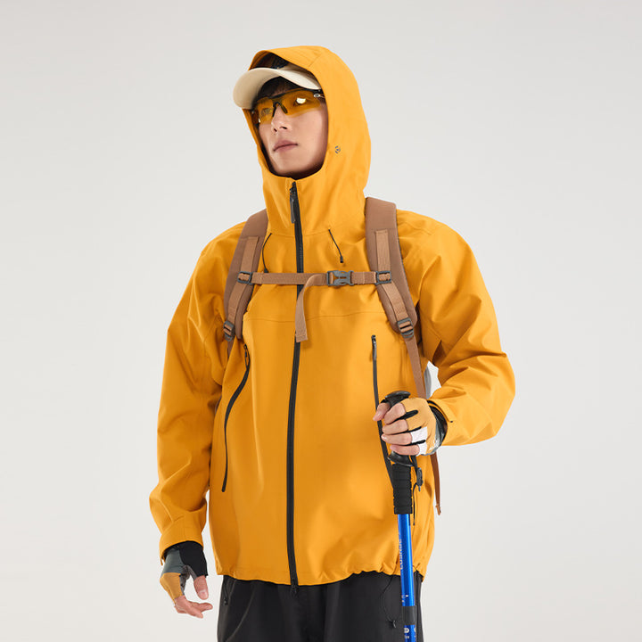 Herren Wasserdichte Softshell-Outdoorjacke mit verstellbarer Kapuze und atmungsaktiver Membran Echoarchiv