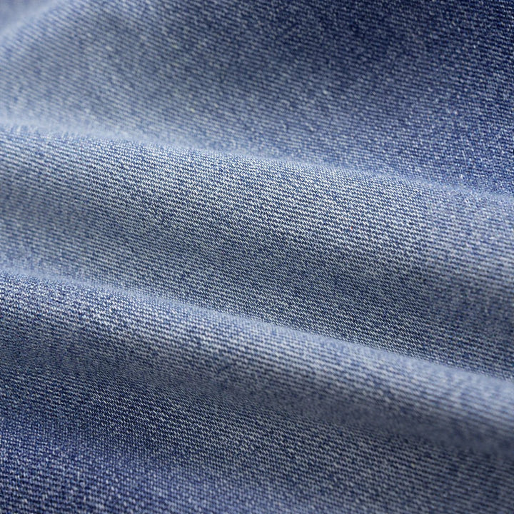 Damen nan hochgeschnittene Doppelbund-Jeansculotte mit weitem Cropped-Bein und sichtbaren Nahtpaneelen Echo Archiv
