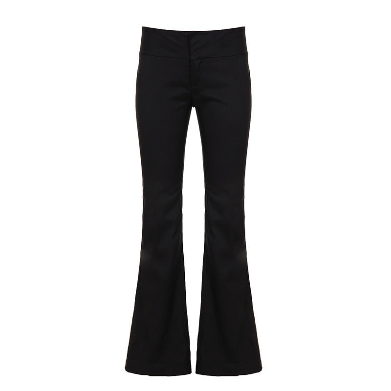 Damen Hochtaillierte Stretch-Flaredhose mit ausgestelltem Bein Echo Archiv