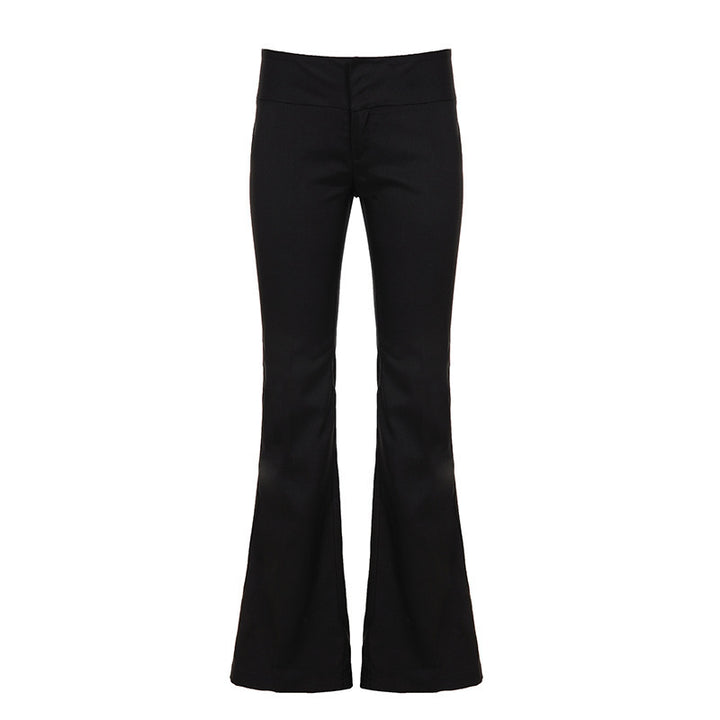 Damen Hochtaillierte Stretch-Flaredhose mit ausgestelltem Bein Echo Archiv