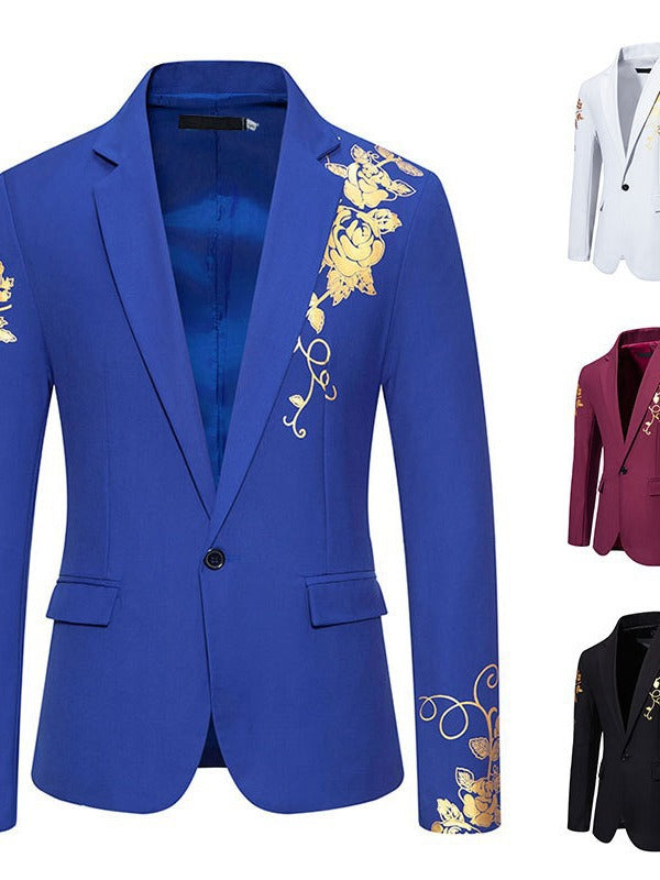 Herren eleganter Blazer mit floralem Design und hochwertiger Verarbeitung Echoarchiv