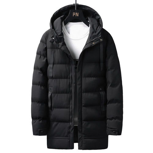 Herren isolierte Winterjacke mit verstellbarem Kragen und funktionalen Taschen Echoarchiv