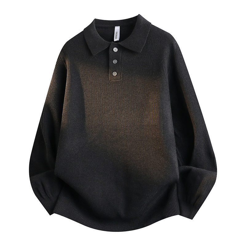 Damen Modisches Strick-Polo mit Stehkragen Echo Archiv