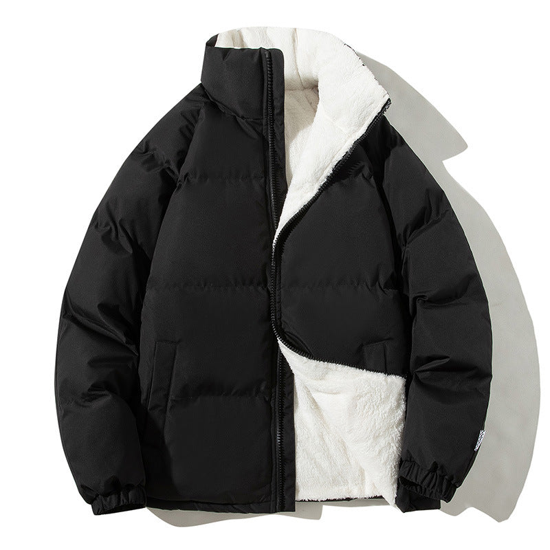Damen gesteppte Thermo-Bomberjacke mit weicher Teddy-Fütterung und hohem Stehkragen – Avenza