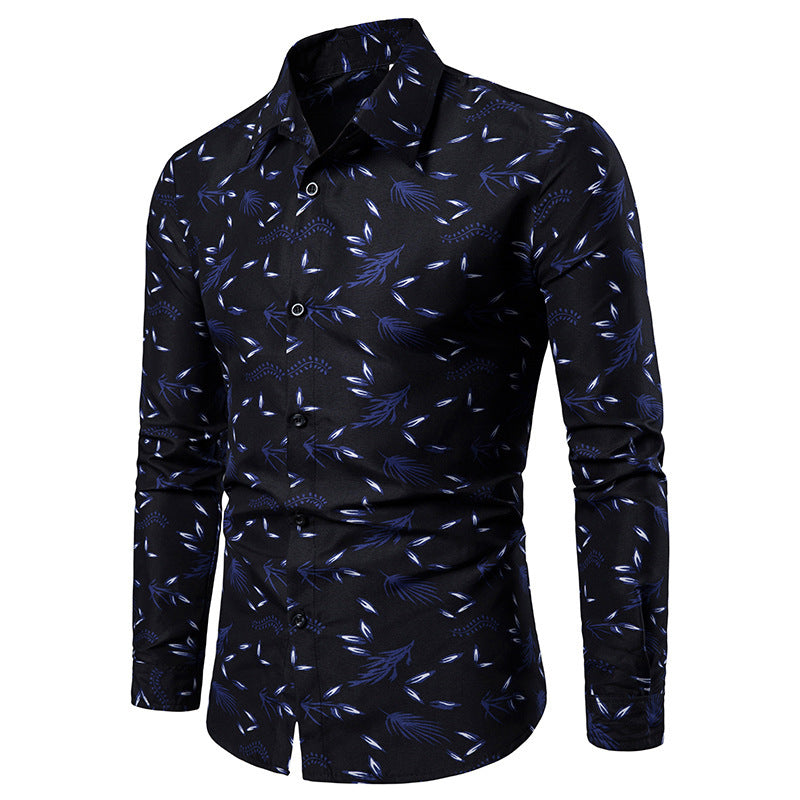 Herren Elegantes und stilvolles Hemd mit floralem Muster Echoarchiv