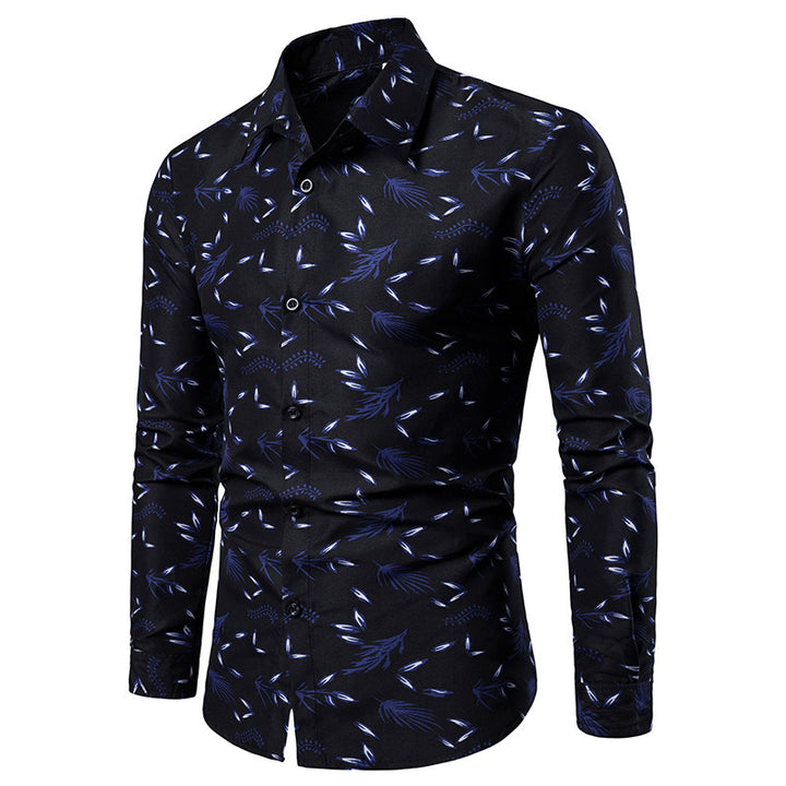 Herren Elegantes und stilvolles Hemd mit floralem Muster Echoarchiv