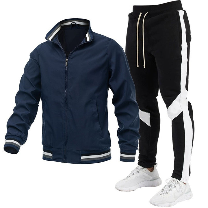 Herren Sportliches Trackjacke und Jogginghose Set Echo Archiv
