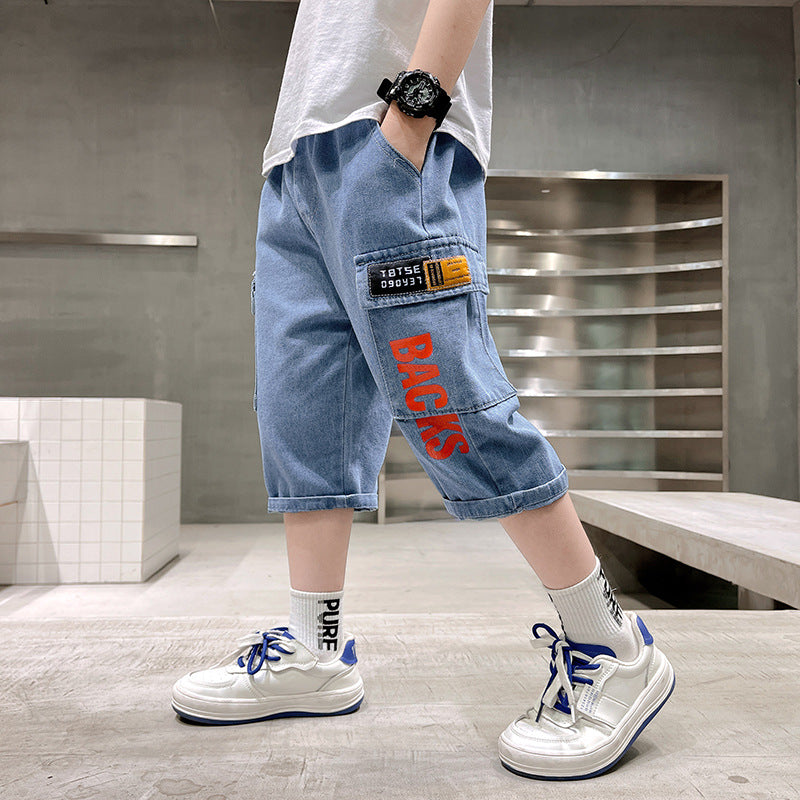 Jungen praktische Cargo-Shorts mit tiefen Taschen Echo Archiv