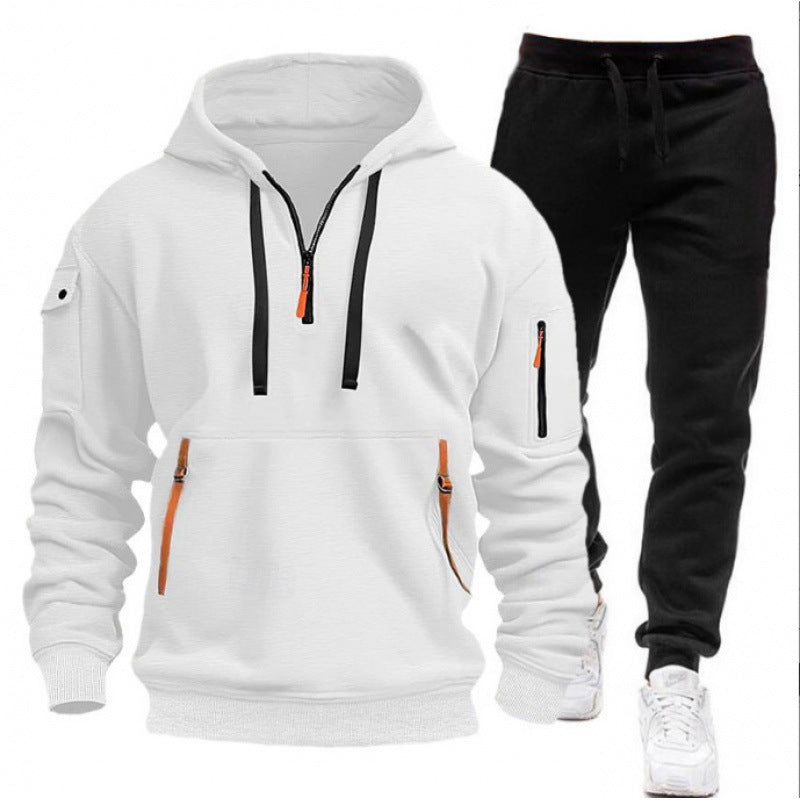 Damen Sportlicher Freizeitanzug mit innovativem Kapuzenpullover Echoarchiv