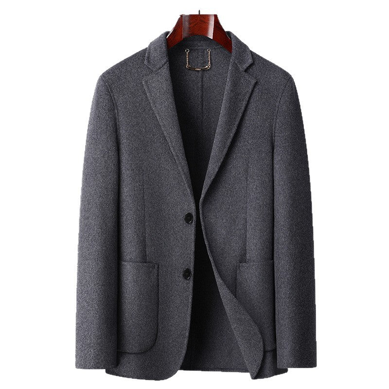 Herren Einreihiges Wollmix-Sakko mit aufgesetzten Taschen und schlanker Silhouette Echo Archiv