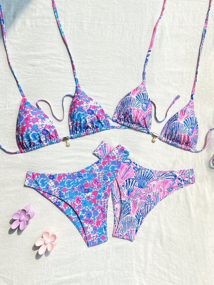 Damen Bikiniset mit trendigen Mustern Echo Archiv