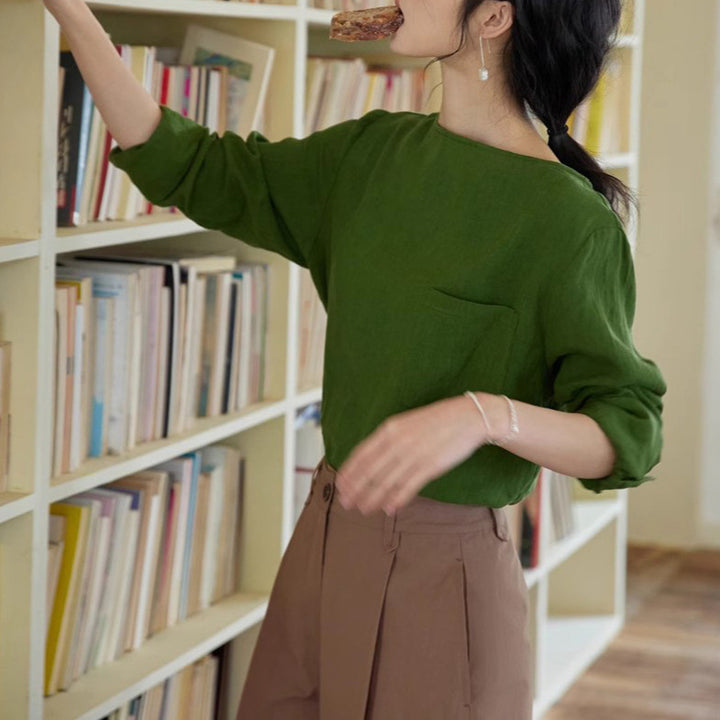 Damen Kreative und stilvolle Bluse Echoarchiv