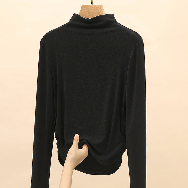 Damen Elegantes Langarmshirt mit hochgeschlossenem Kragen Echo Archiv 1787620449