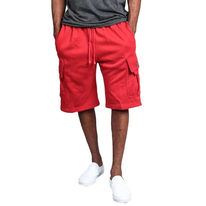 Herren Cargo-Shorts aus atmungsaktivem Sweatstoff mit verstellbarem Kordelzug und praktischen Taschen Echoarchiv
