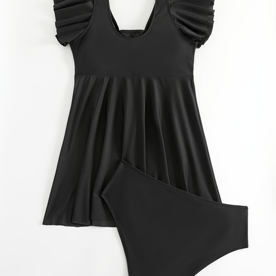Damen figurbetonter Badeanzug mit elegantem Rüschendesign – Maréssa