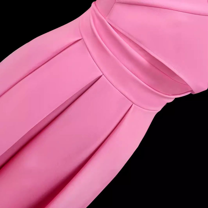 Damen Elegantes One-Shoulder Kleid mit Drapierungen Echo Archiv