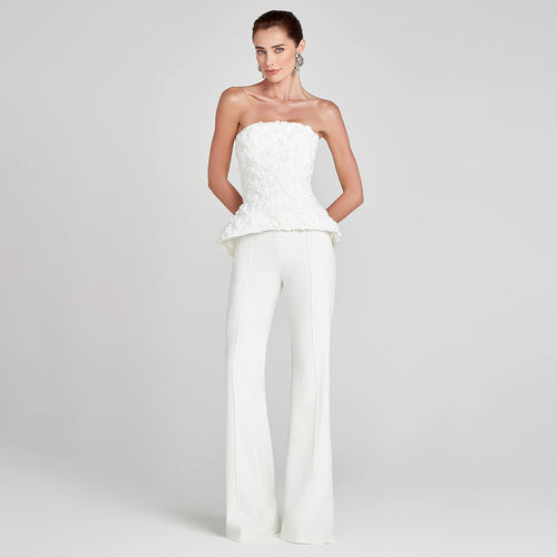 Damen Elegantes Peplum-Top mit ausgestellter Hose Echo Archiv