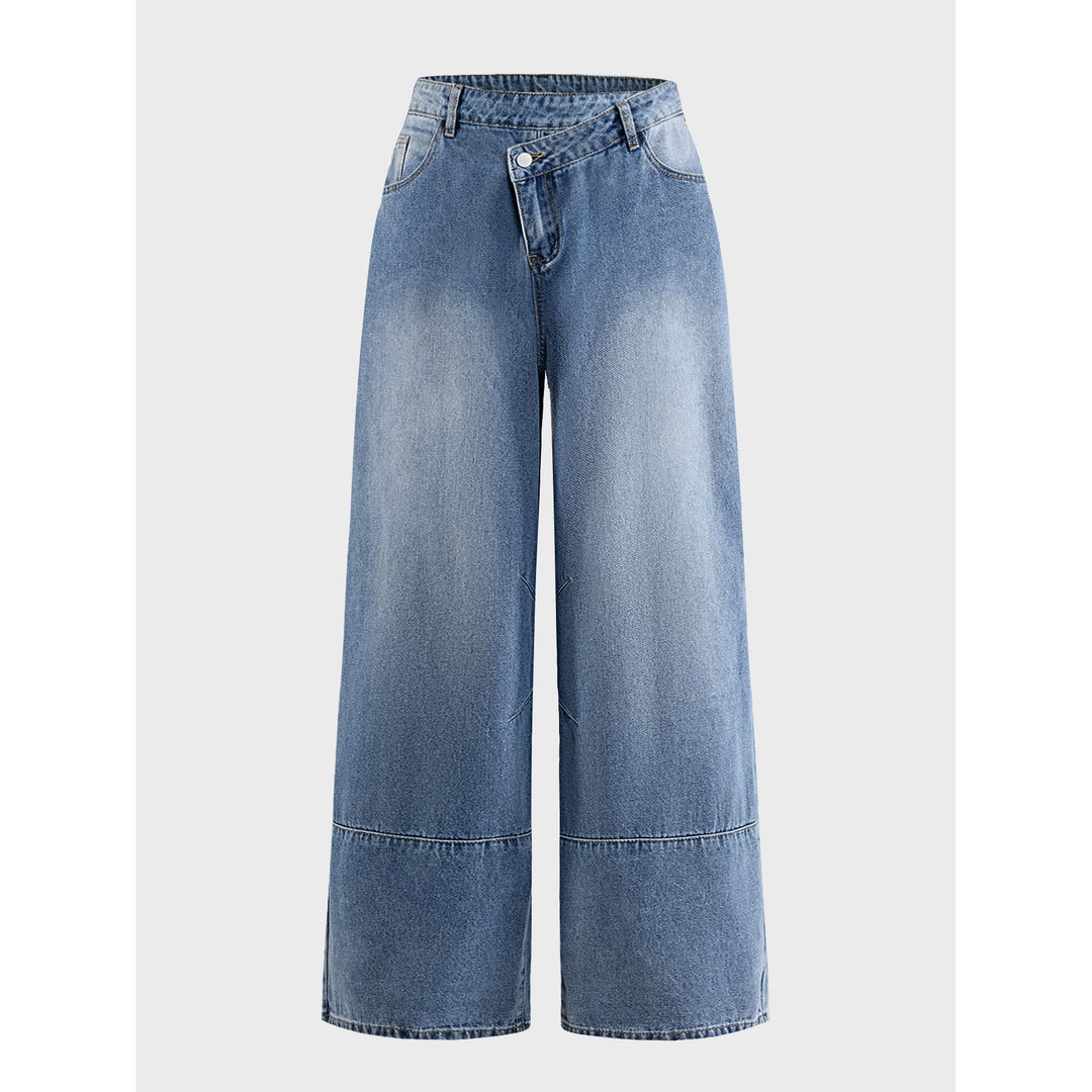 Damen Weite Denim-Hosen Echoarchiv
