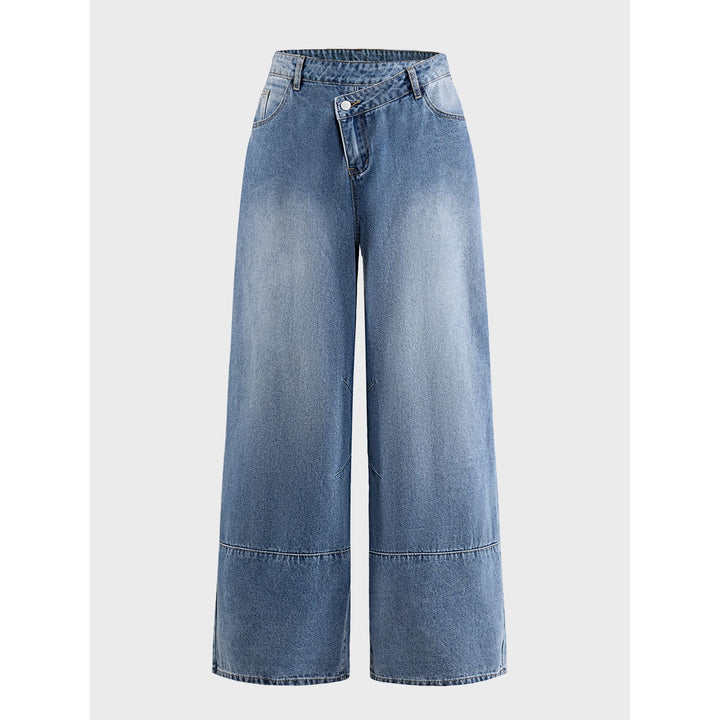 Damen Weite Denim-Hosen Echoarchiv