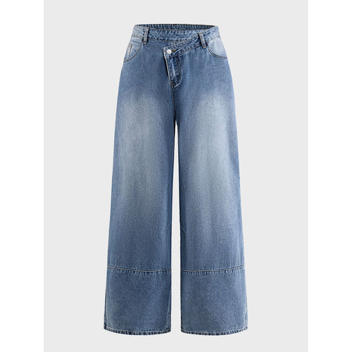 Damen Weite Denim-Hosen Echoarchiv