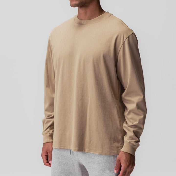 Herren lässiges Langarmshirt mit sanfter Haptik Echoarchiv