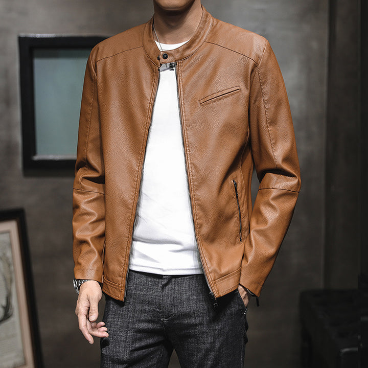 Herren Moderne Kunstlederjacke Echo Archiv
