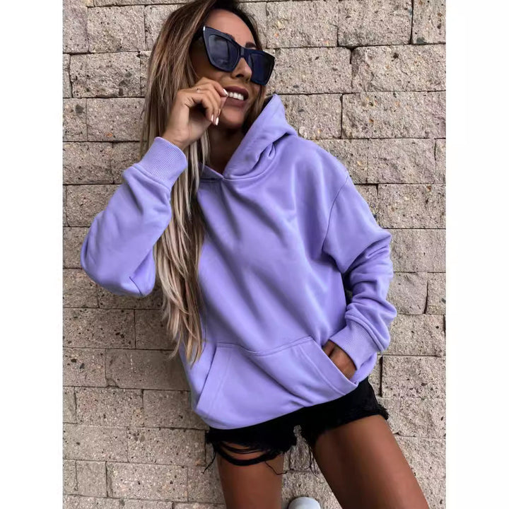 Damen Kapuzenpullover mit weichem Fleece-Innenfutter und lässigem Schnitt Echoarchiv