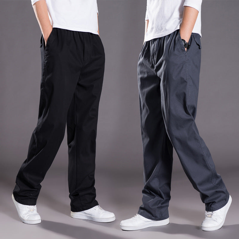 Herren Relaxed-Fit Freizeit-Chinohose mit elastischem Tunnelzug, vorgeformtem Bund und geradem Bein Echo Archiv