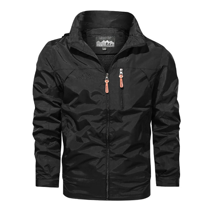 Herren nan leichte Outdoorjacke Windbreaker mit wasserabweisender Beschichtung und atmungsaktivem Meshfutter Echo Archiv