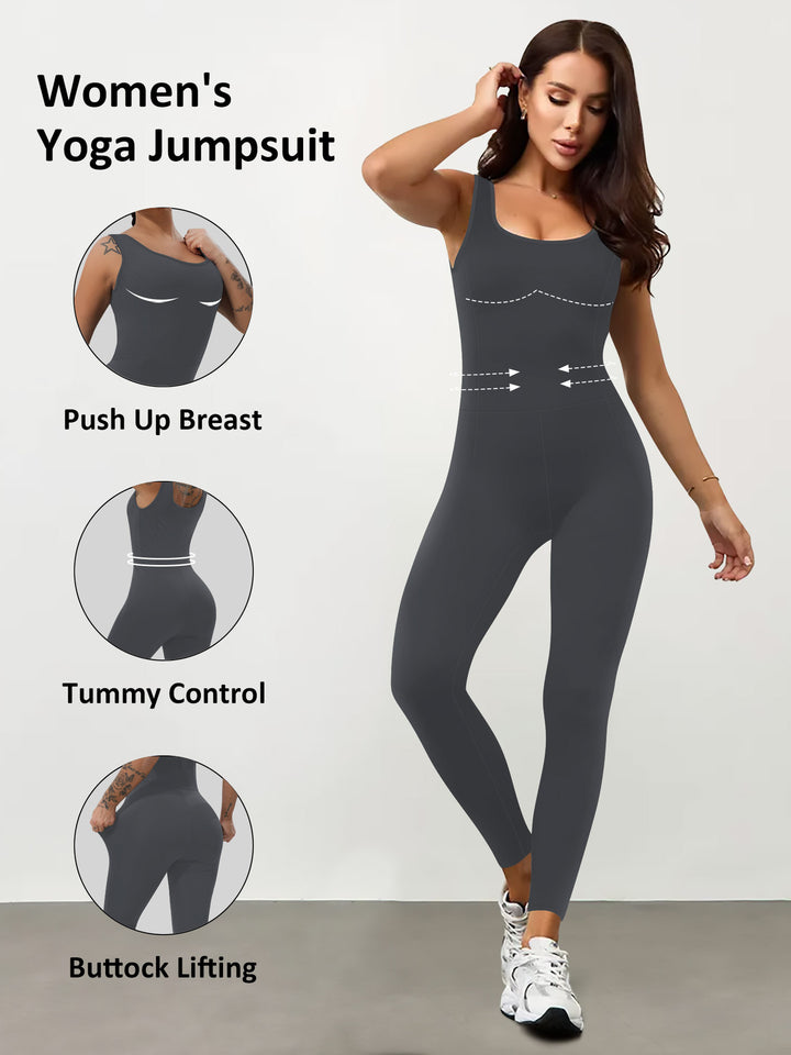Damen Shaping-Yoga-Einteiler mit Push-Up-Bust, Taillenformung und Po-Lifting – Solévia